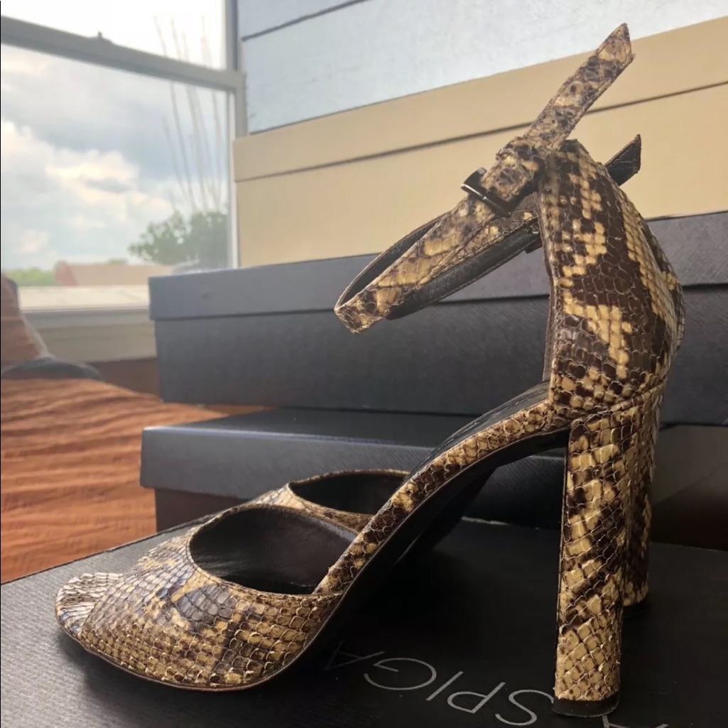 Via Spiga Python Sandal